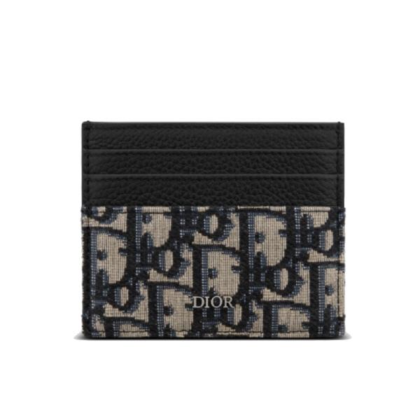 DIOR Oblique Monogram Unisex Card Holder 2 2ESCH135YSE