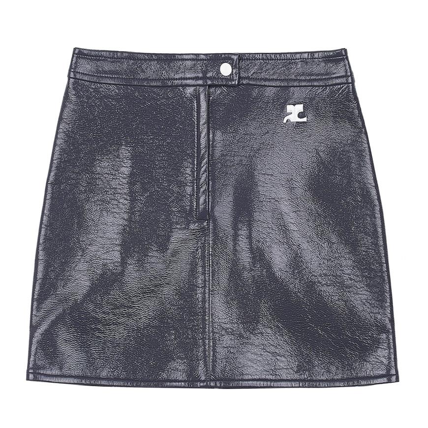 courreges Vinyl Reedition Mini Skirt Women’s Black