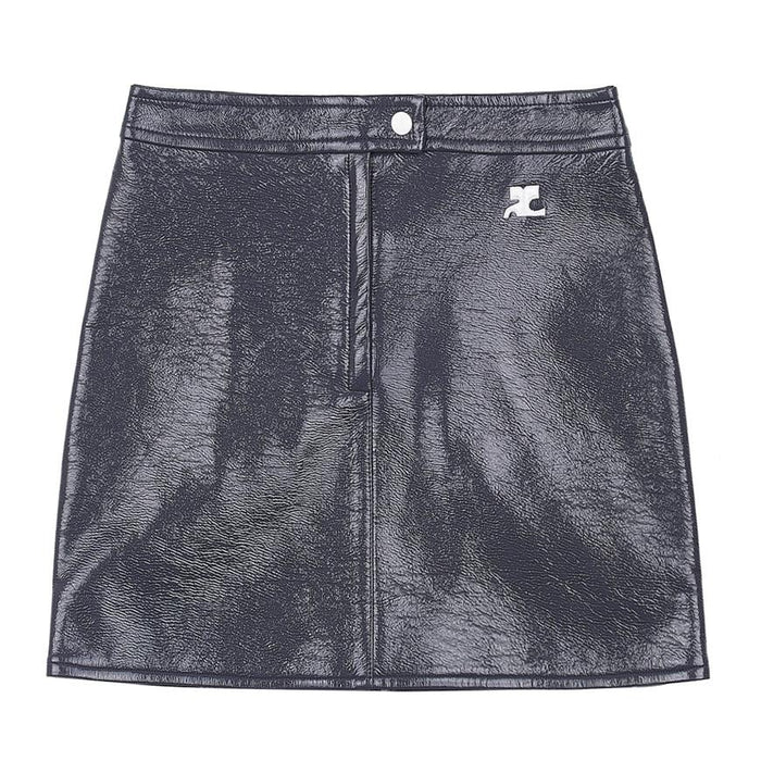 courreges Vinyl Reedition Mini Skirt Women’s Black