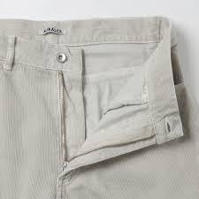 AURALEE Straight Classic Pants for Men A26SP01FX WHITE KHAKI DOM