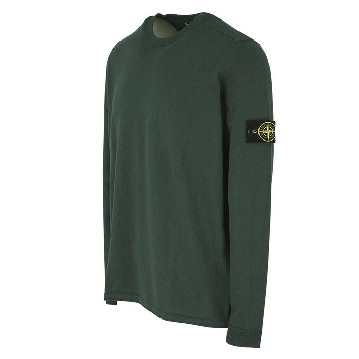 STONE ISLAND Men's Compass Patch Cotton Crewneck Sweater 1015532B9 V0053