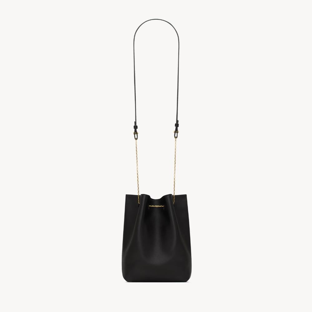 Saint Laurent Pochon Bucket Bag Black Shoulder Bag
