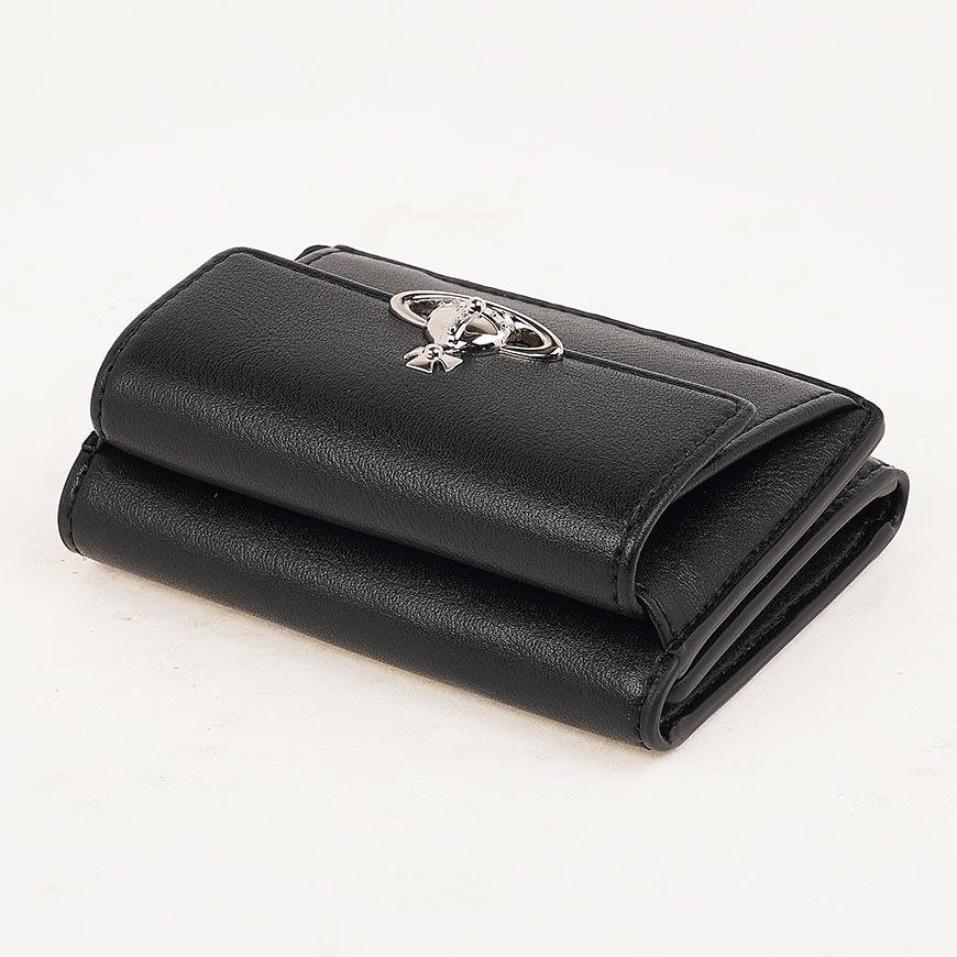 Vivienne Westwood Small Flap Purse Women’s Compact Wallet Black