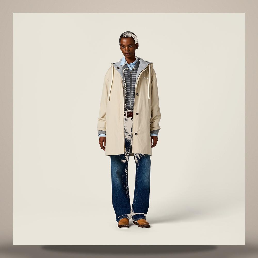 Miu Miu Panama Cotton Fleece Cabane Jacket MQ0008 6030 F0036