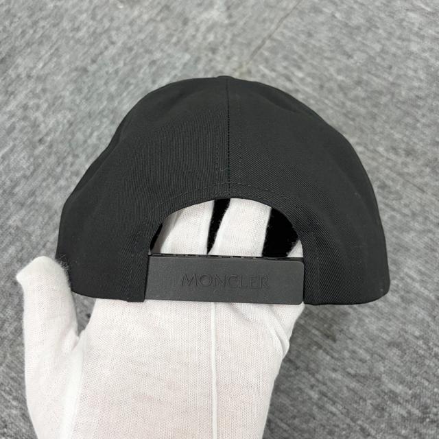 Moncler Logo Patch Baseball Cap Black