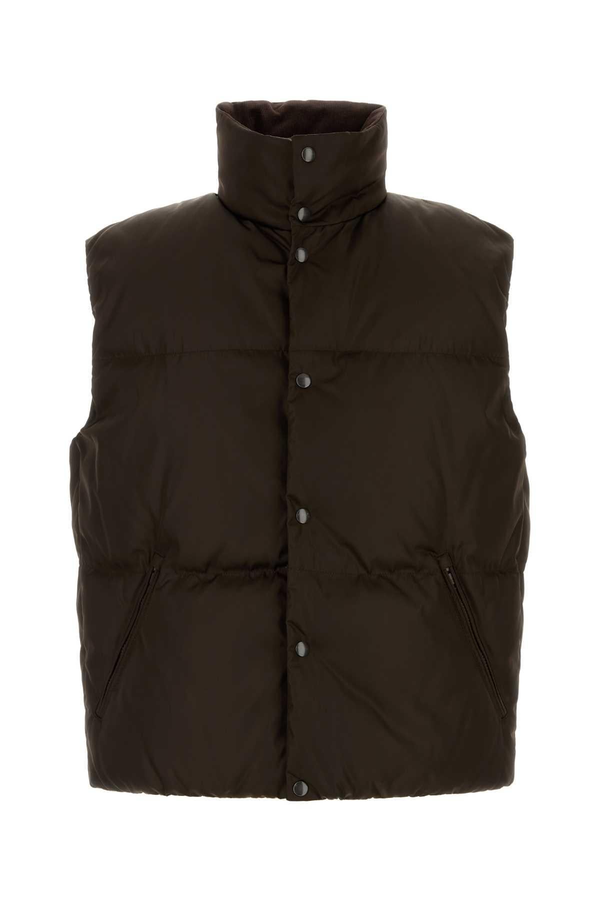 PRADA Black Down Puffer Vest for Men