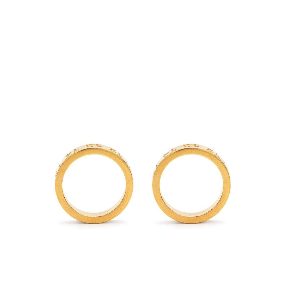 Maison Margiela Silver Hoop Earrings