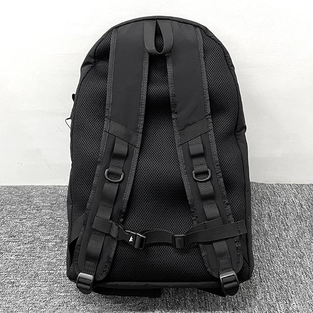Maison Kitsune Flash Fox Logo Backpack Unisex Black Nylon NM05170WQ4034 P199