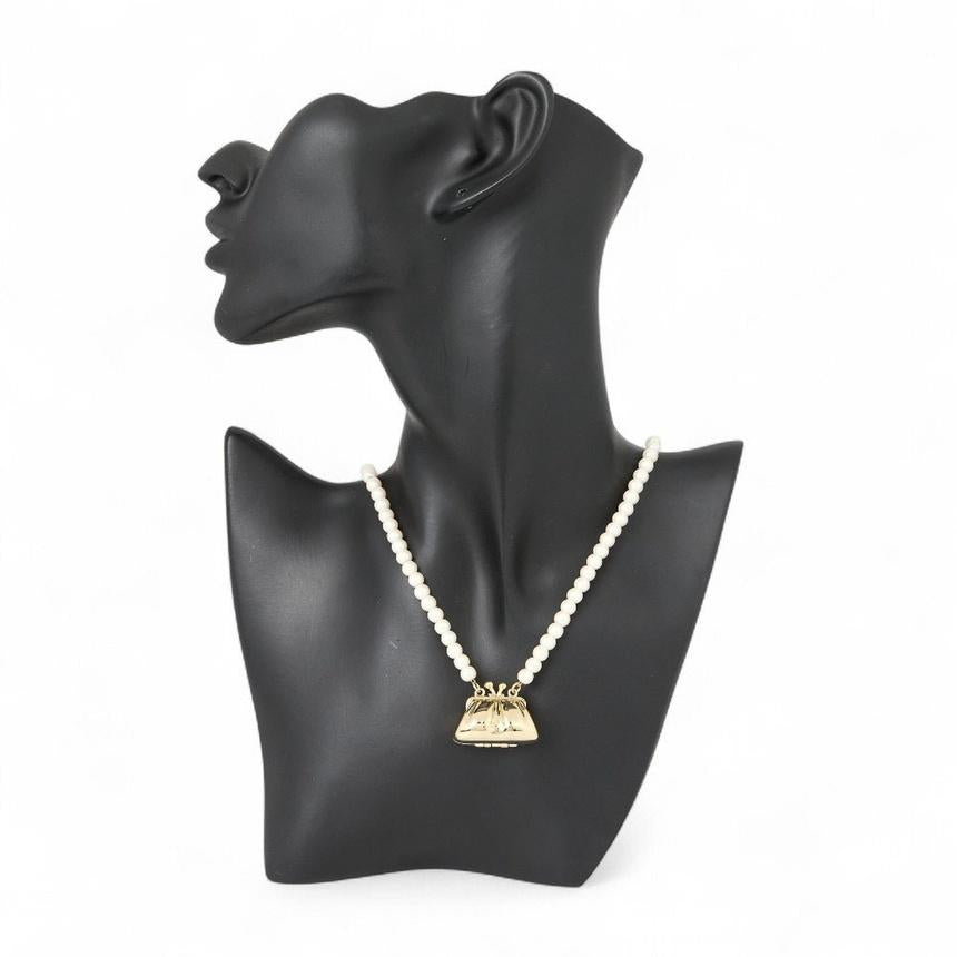 Max Mara Weekend Pasticcino Pendant Necklace Gold-Tone