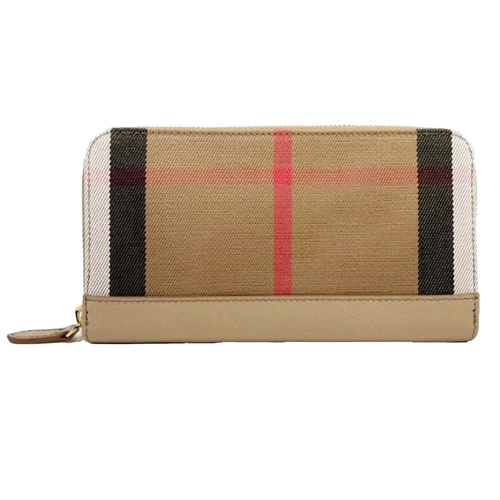 BURBERRY Vintage Check Card Holder Chestnut Beige 8084519