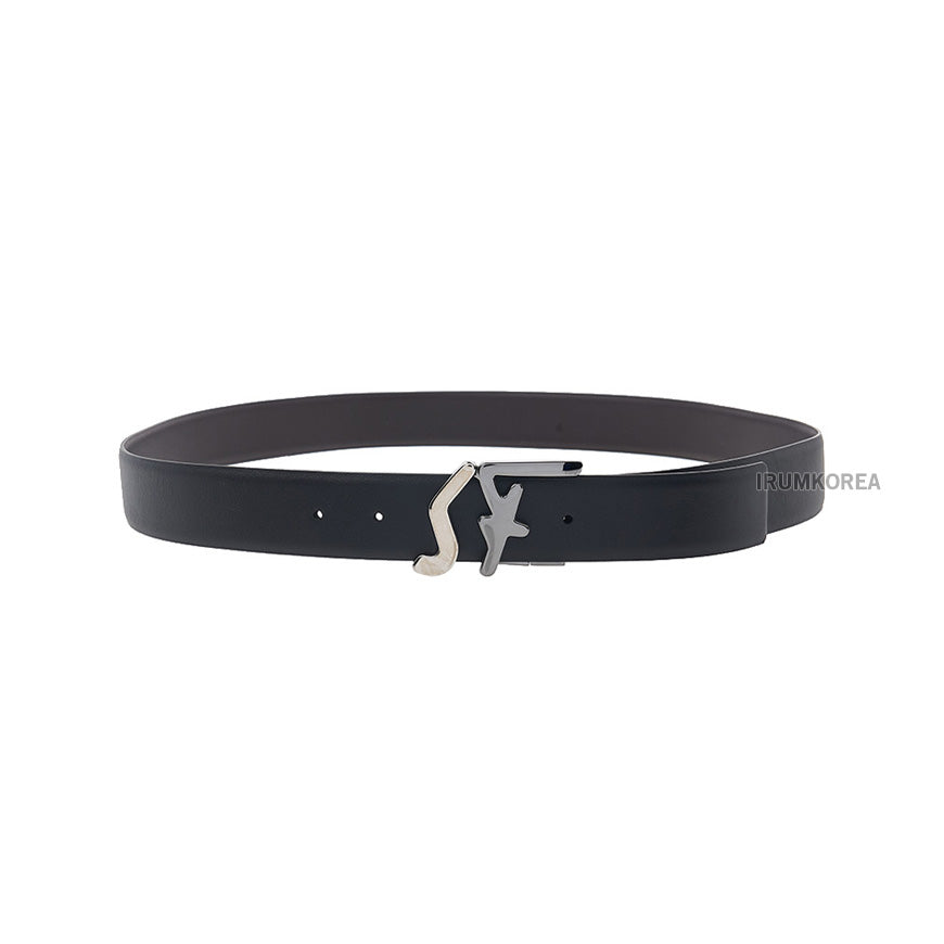 Ferragamo Men’s SF Logo Reversible Leather Belt 67 A251 NERO HICKORY 0734199