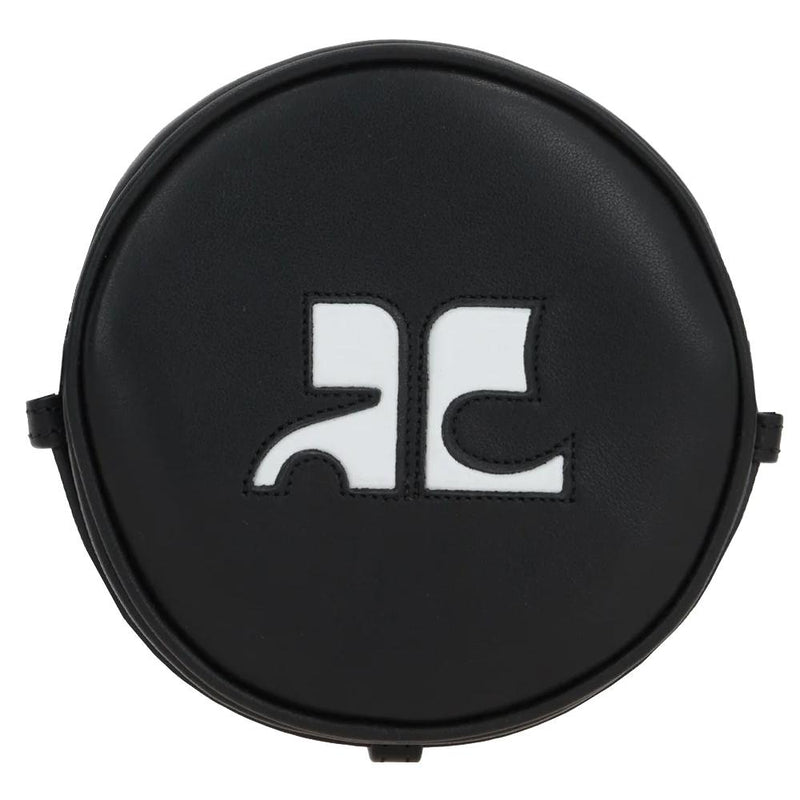 courreges Reedition Circle Crossbody Bag Black