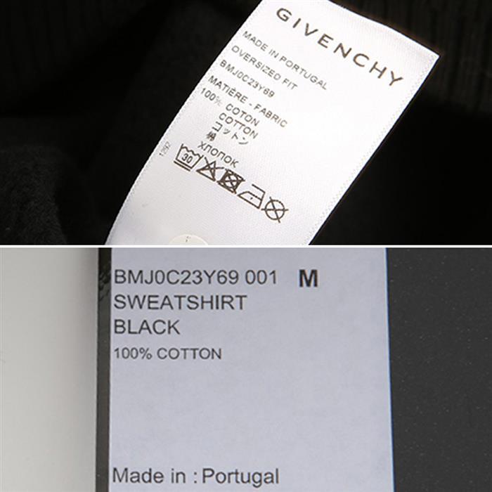 GIVENCHY Black Logo Print Zip Sweatshirt
