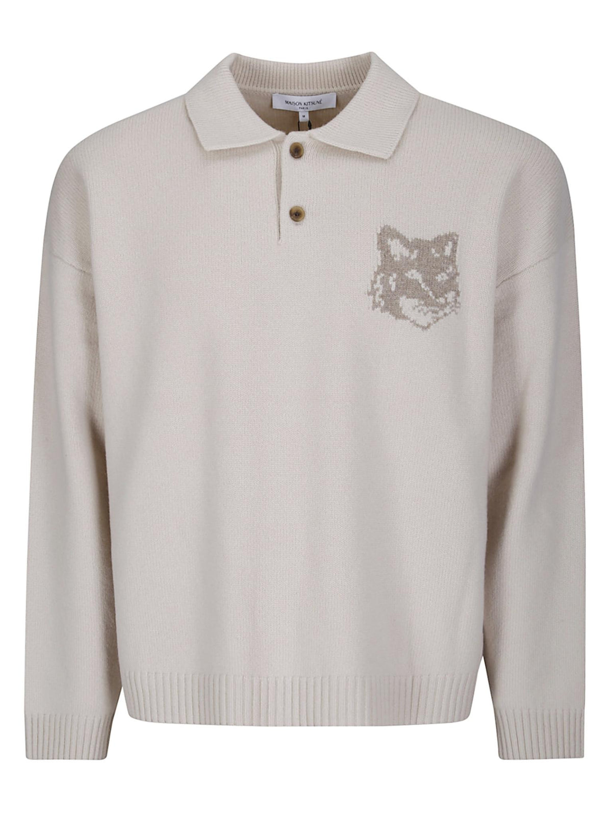 Maison Kitsune Wool Blend Knit Cardigan for Men