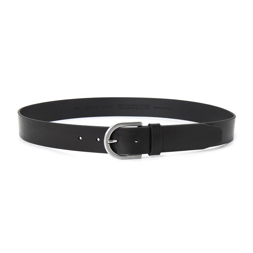 HUGO BOSS Men's Leather Belt Black