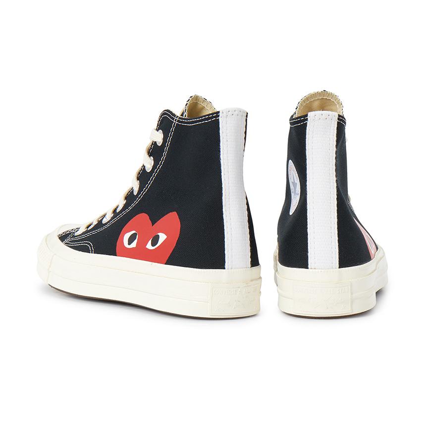 Comme des Garcons Red Heart Chuck Taylor 70 High Unisex Sneakers AZ K112 001 1