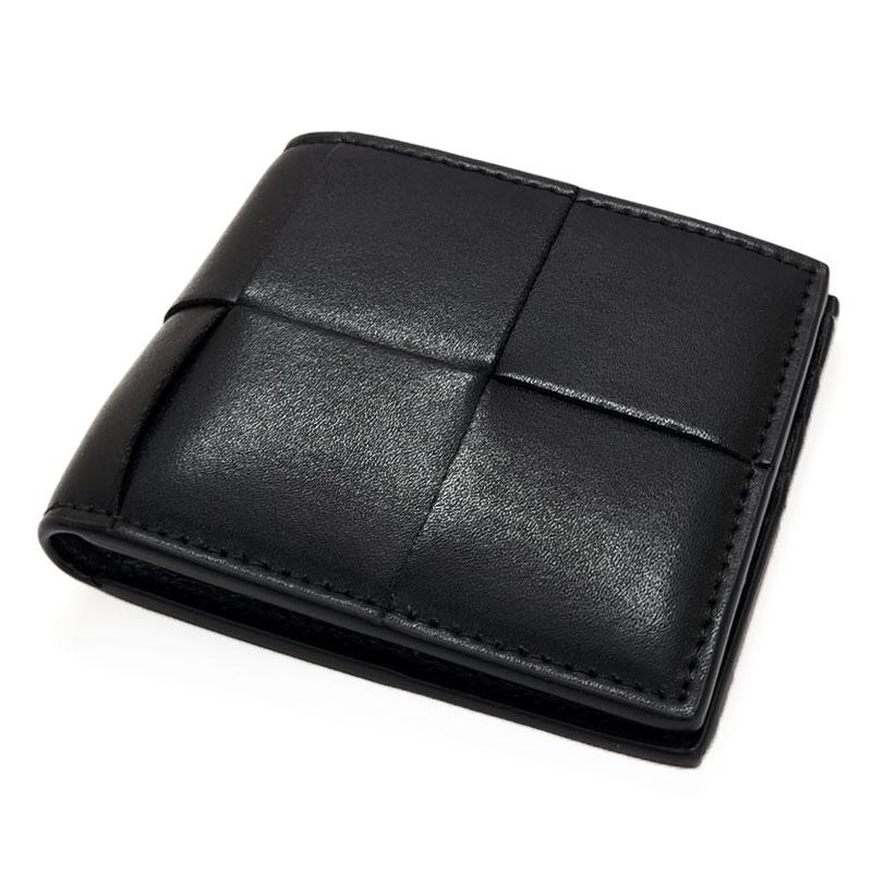 Bottega Veneta Cassette Black Leather Bifold Wallet Unisex