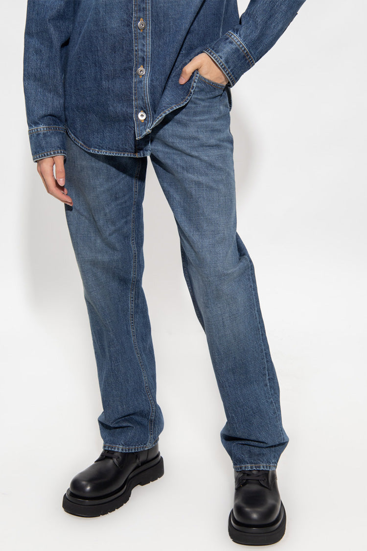 Bottega Veneta Men’s Regular Fit Denim Jeans Blue