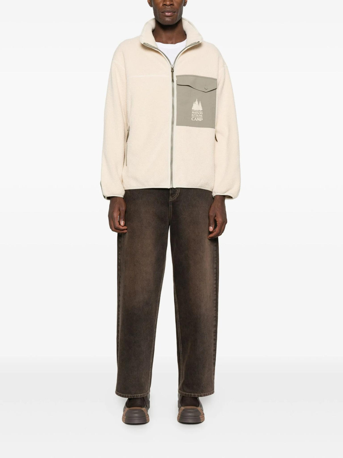 Maison Kitsune Casual Jacket Men’s Lightweight Zip Jacket
