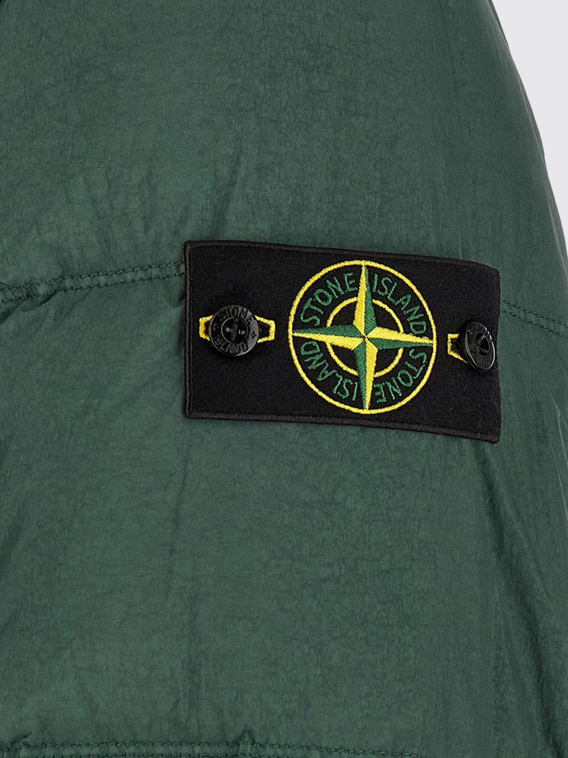 STONE ISLAND Black Down Puffer Jacket Men