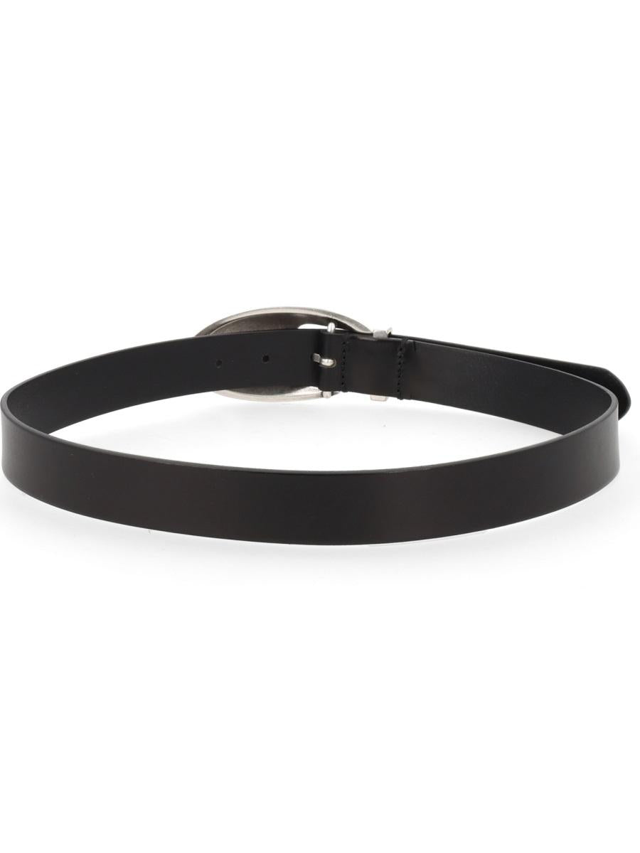 DIESEL Black Leather Belt