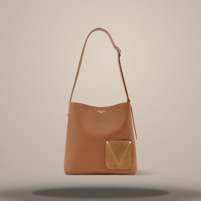 Louis Vuitton Verso Hobo Crossbody Bag Tan M26745