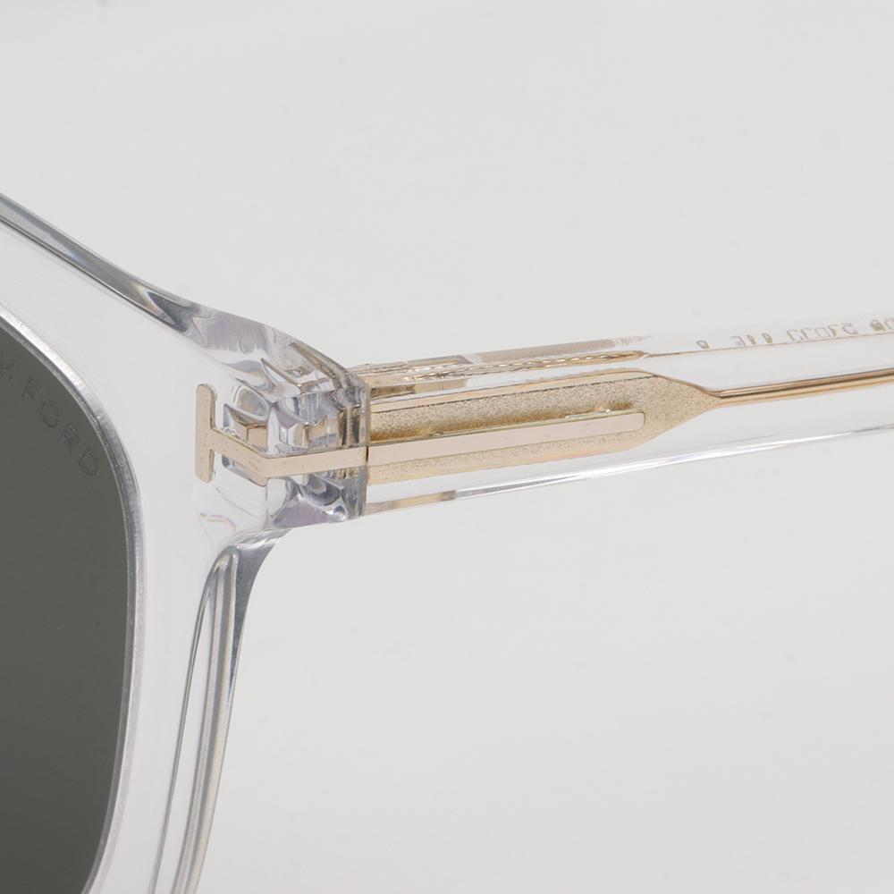 TOM FORD Transparent Square Acetate Sunglasses Asian Fit Unisex TF970K 26A