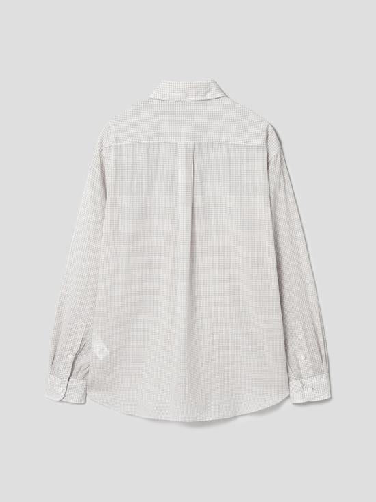 KAPTAIN SUNSHINE White Pincheck Long Sleeve Shirt