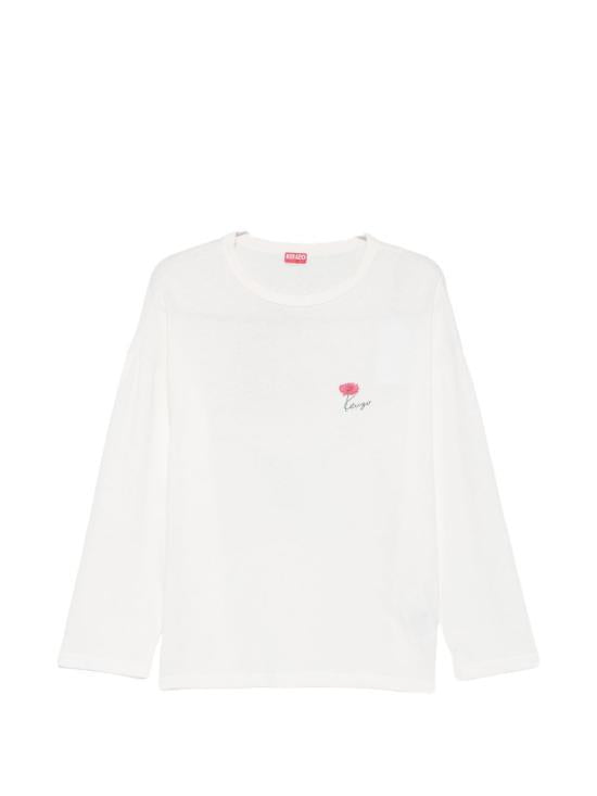 KENZO Long Sleeve Sweatshirt for Women FG6 2TL359 4SK 02 OFF WHITE DOM