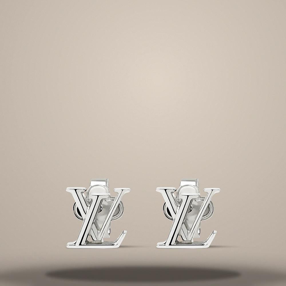 Louis Vuitton LV Iconic XS Earrings Palladium-Tone Metal M03974