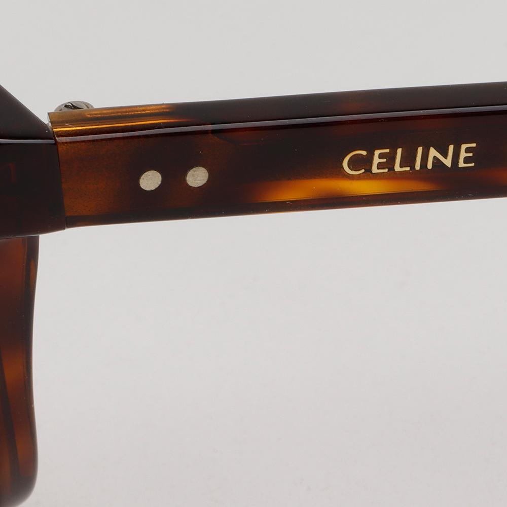 CELINE Tortoise Square Acetate Glasses Frame Asian Fit Unisex CL50030J 054