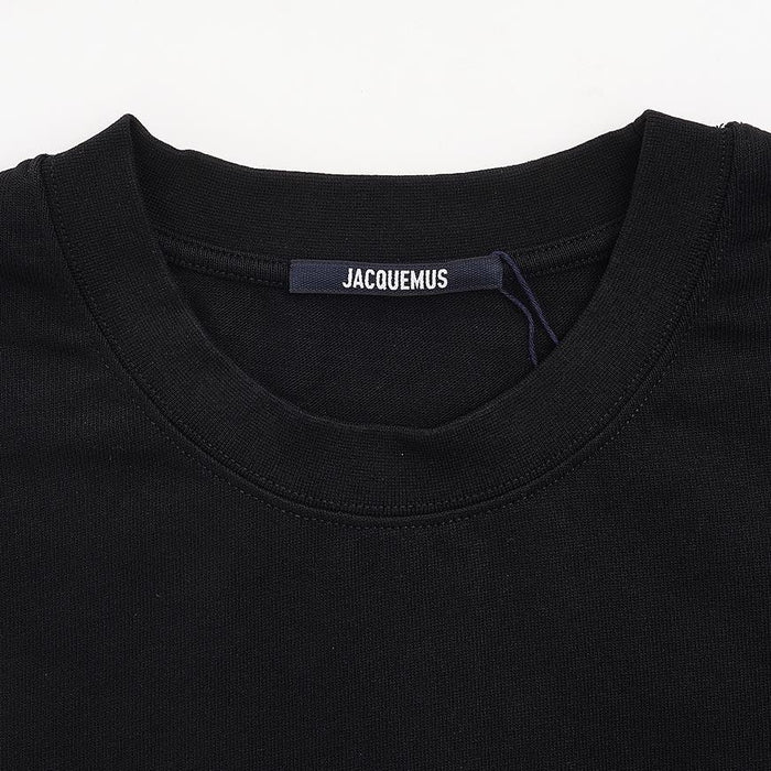JACQUEMUS Men’s Grosgrain Trim T-Shirt Black