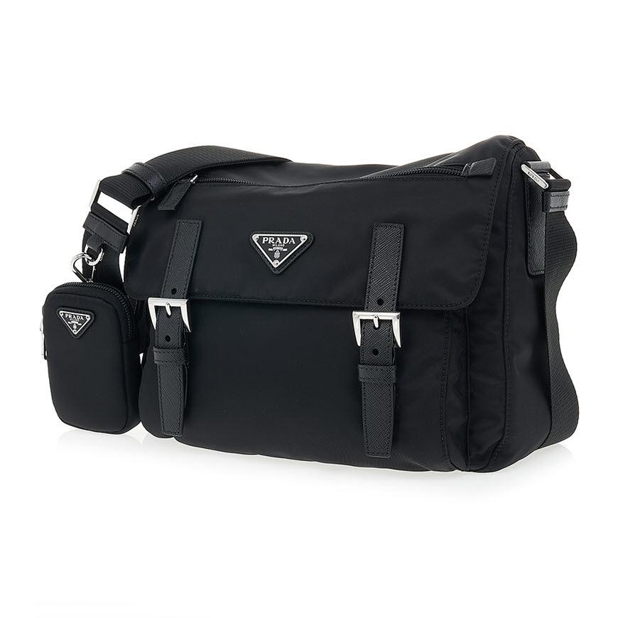 PRADA Re-Nylon Black Shoulder Bag for Women