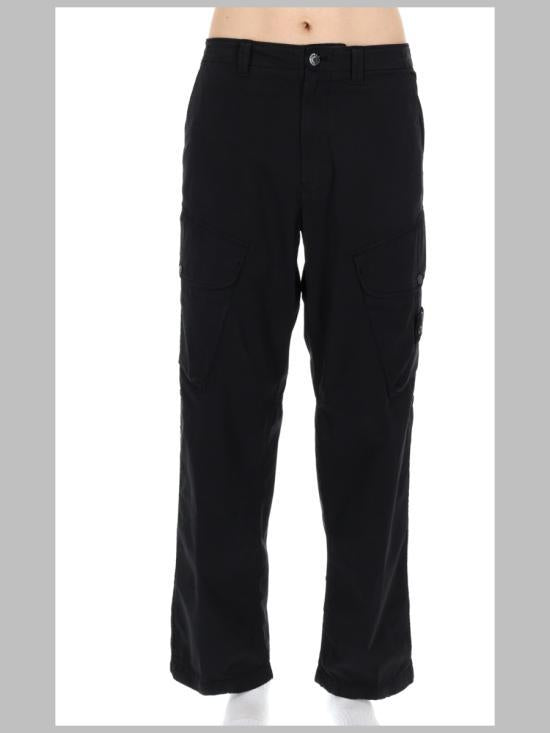 STONE ISLAND Black Straight Leg Classic Pants