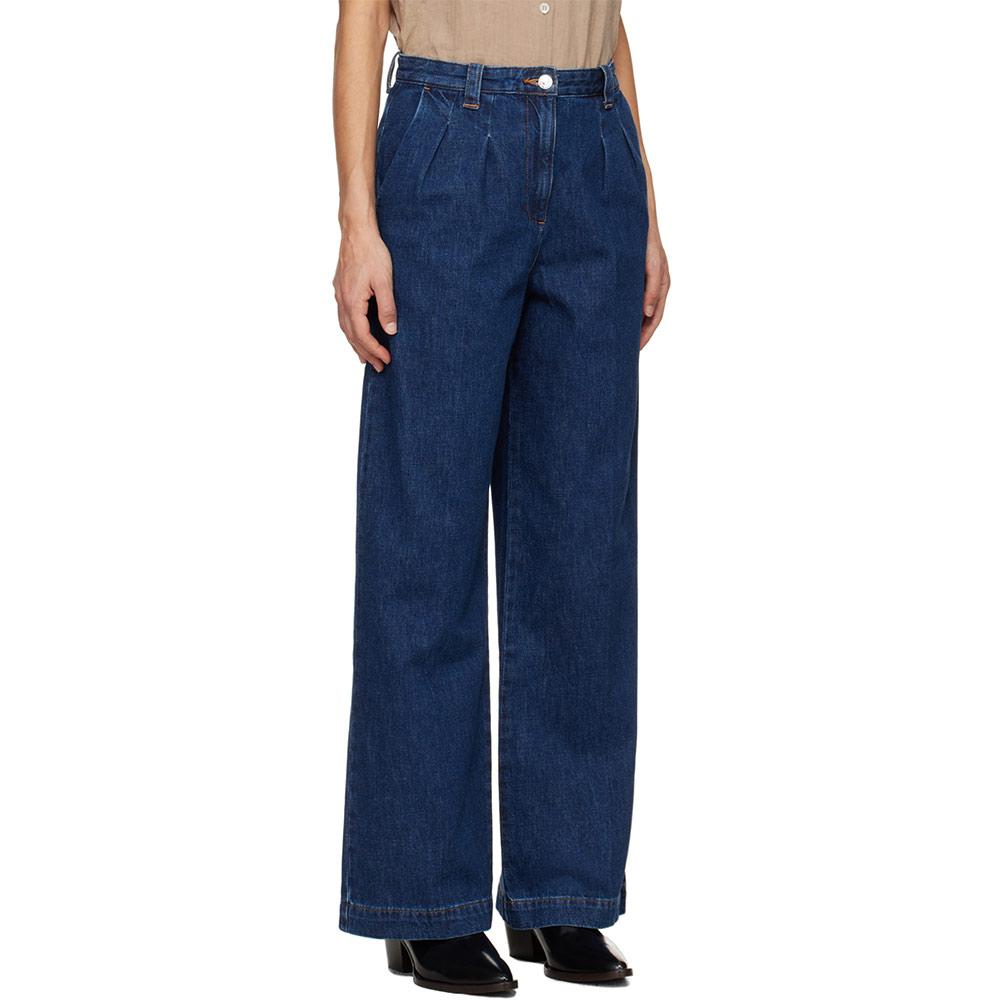 A.P.C. Women’s Trecy Denim Jeans Blue Pants
