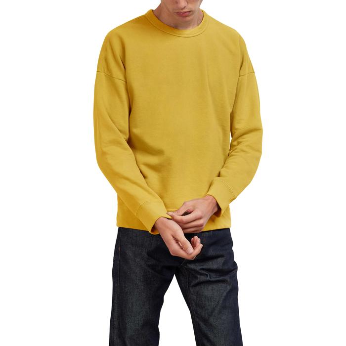Ten C Fleece Lined Crewneck Long Sleeve Sweatshirt 20CTCUF03124 214