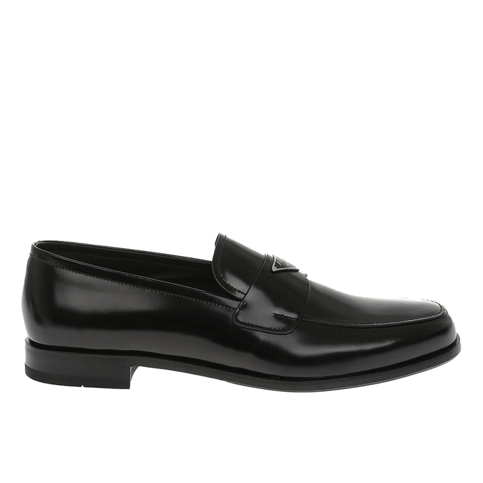 PRADA Triangle Logo Leather Loafers Men’s 2DB205 C000 055 F0002