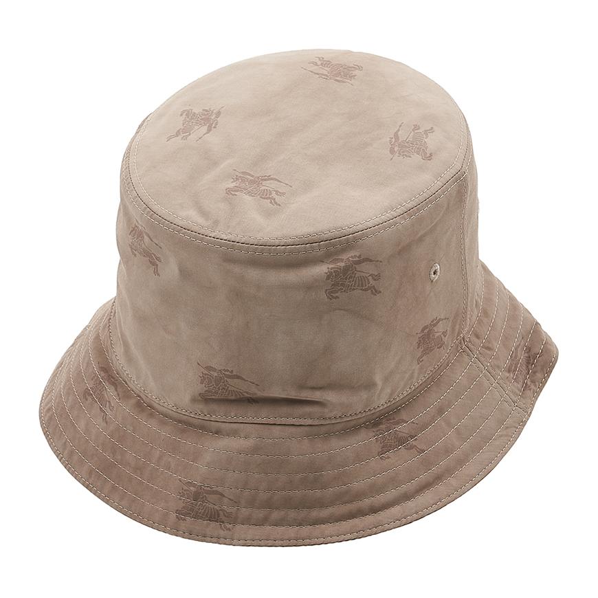 BURBERRY EKD Technical Cotton Bucket Hat Navy Unisex