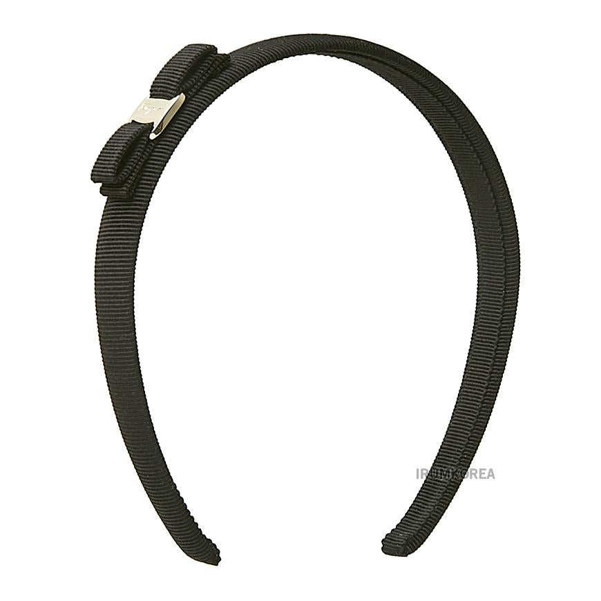Ferragamo Vara Bow Hairband Black Gold Women’s Hair Accessory