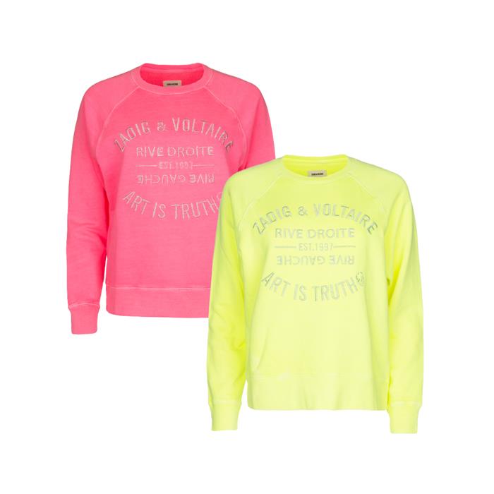 Zadig&Voltaire Women's Logo Embroidered Crewneck Sweatshirt JWSS00481