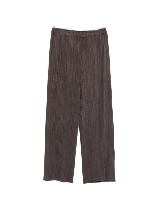 PLEATS PLEASE Charcoal Pleated Suit Pants Women’s Classic Trousers