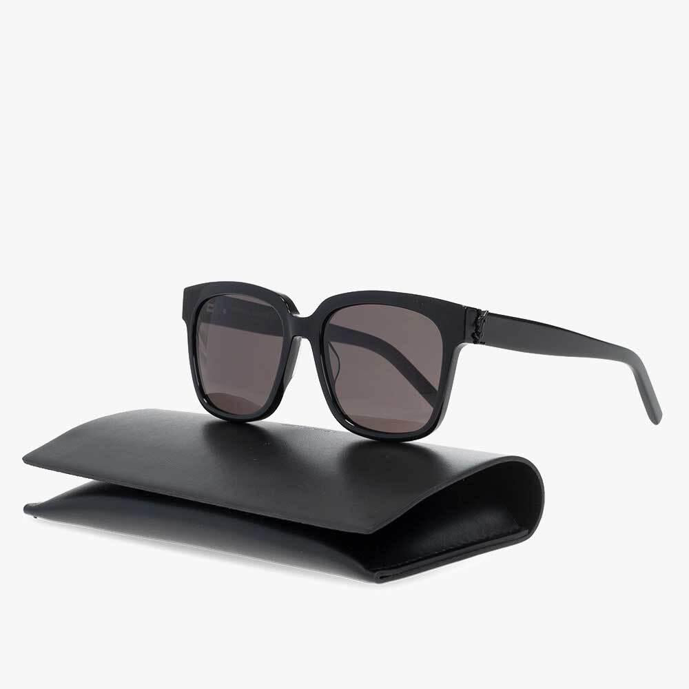 Saint Laurent Monogram YSL Black Acetate Square Sunglasses