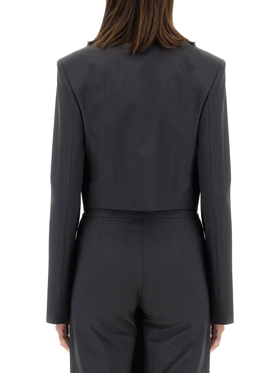 DIESEL Black Wool Blend Tailored Blazer Jacket
