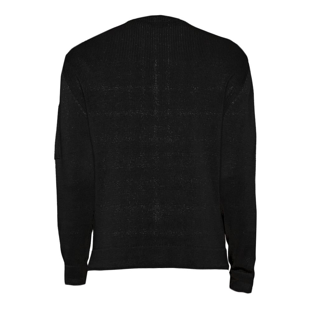 CP Company Black Lens Badge Pocket Knit Cardigan