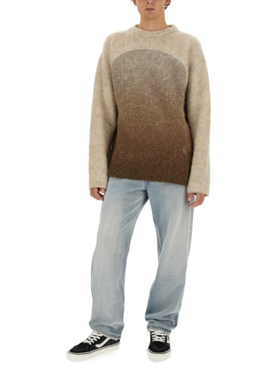 ERL Wool Crewneck Sweater Women’s Knit ERL07N201 BROWN DOM