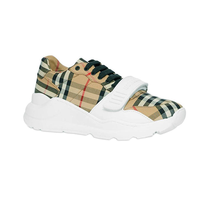 BURBERRY Regis Low-Top Sneakers Women’s White Leather