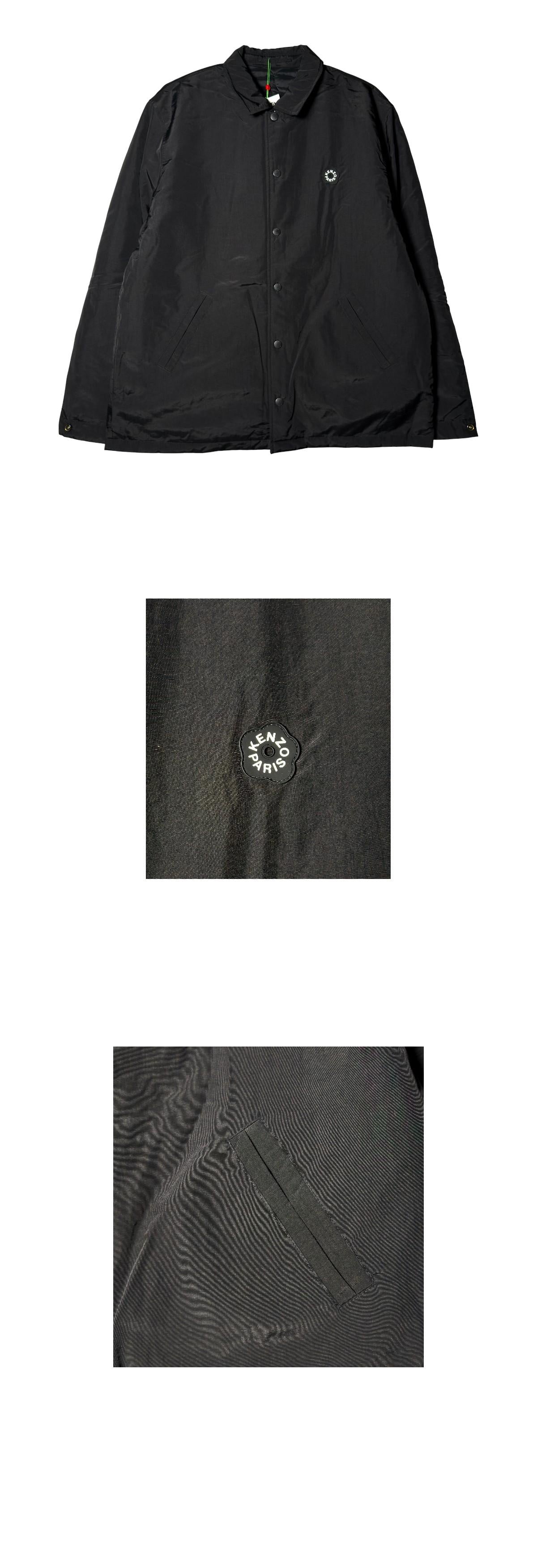KENZO Boke Flower Reversible Heavy Coach Jacket Black Men’s Down