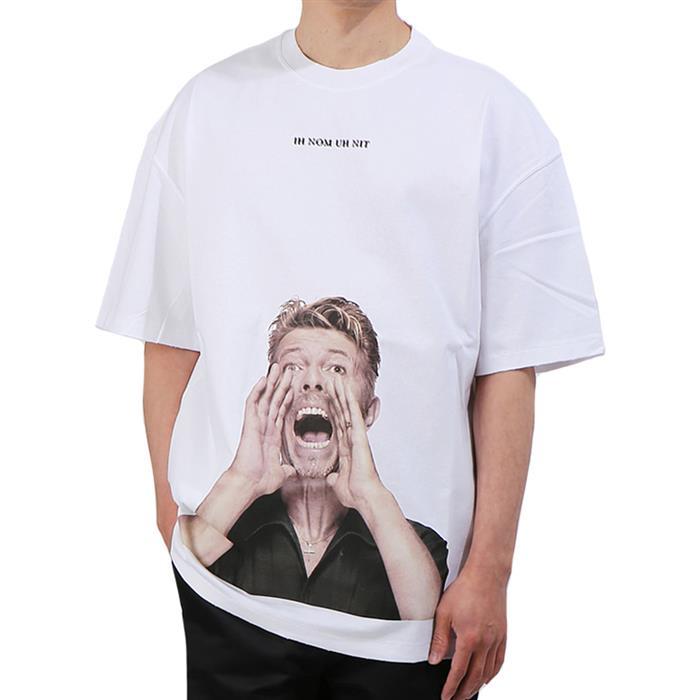 IH NOM UH NIT Bowie Graphic T-Shirt White Men’s Cotton