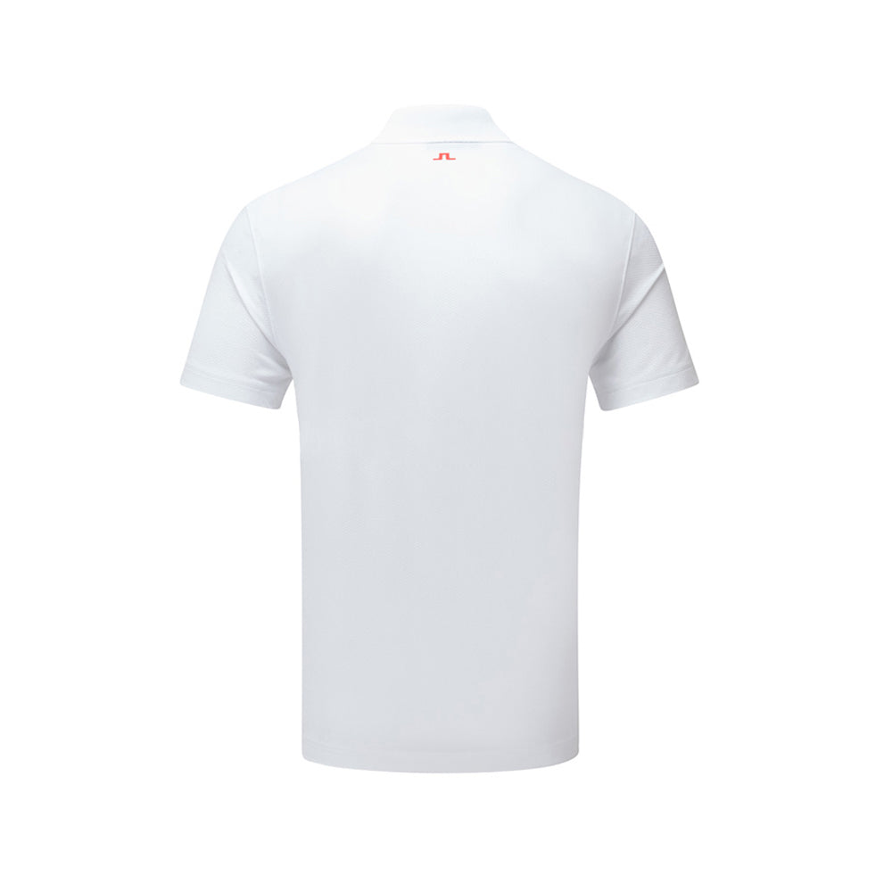 J LINDEBERG Bridge Regular Fit Polo T-Shirt White Men’s