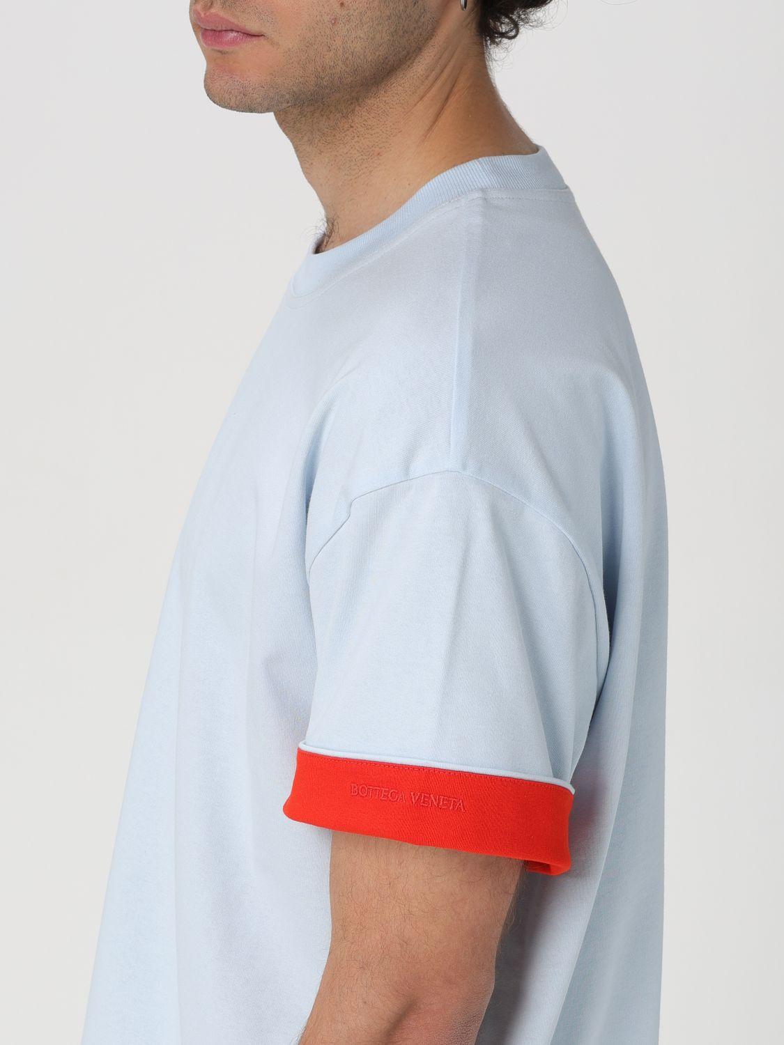 Bottega Veneta Blue Cotton Short Sleeve T-Shirt
